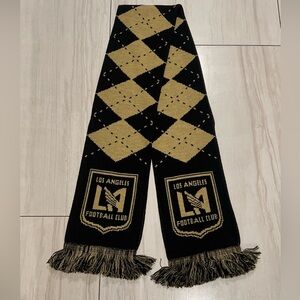 RUFFNECK LAFC Los Angeles Football Fan Club Fanatics Black Gold Supporter Scarf